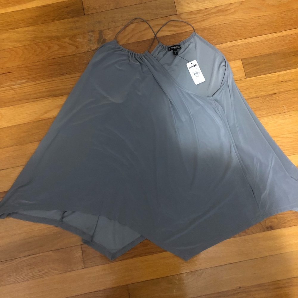 Cute, flowy gray Express halter top
